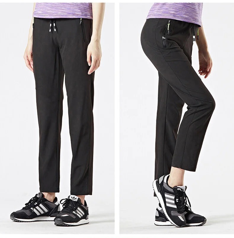 LNGXO Women Men Camping Pants Climbing Trekking Outdoor Sports Thin Pants Unisex Summer Quick Dry 4-Way Stretch Hiking Trousers
