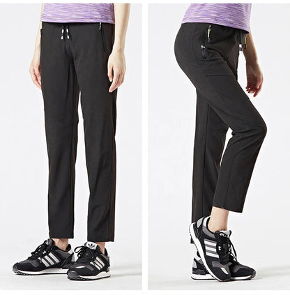 LNGXO Women Men Camping Pants Climbing Trekking Outdoor Sports Thin Pants Unisex Summer Quick Dry 4-Way Stretch Hiking Trousers