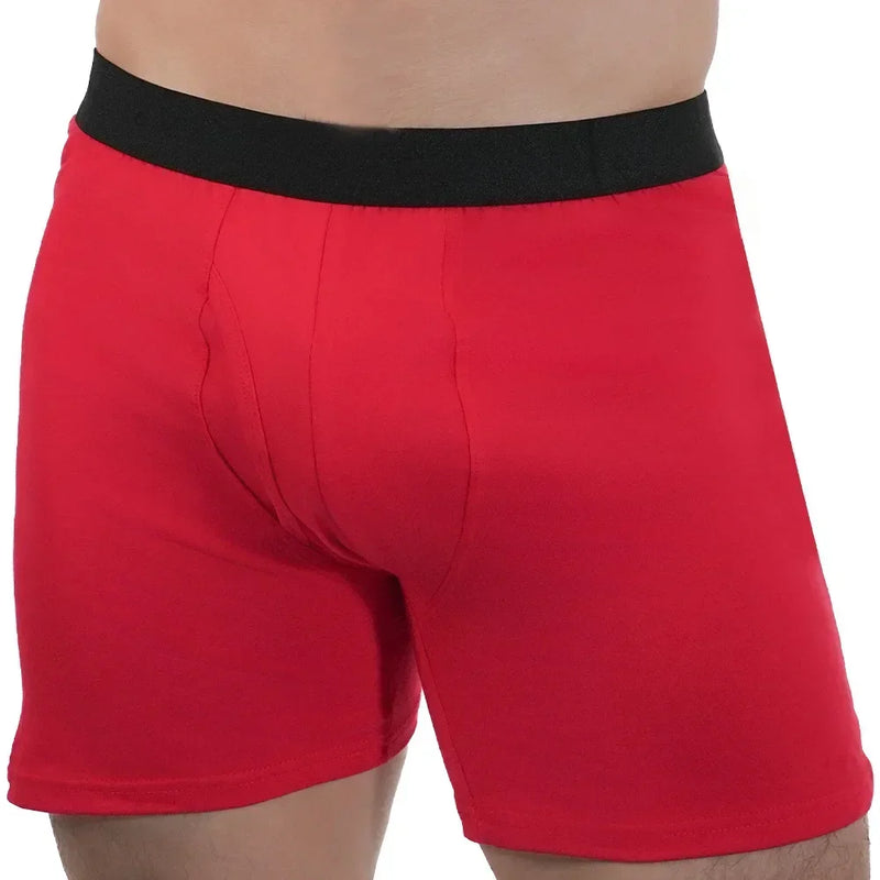 Man Mid-Long Boxer Shorts Sport Underwear Cotton Underpants Sexy Boxershorts Breathable Panties Large Boxers Hombre Men's Gifts