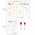 Magnetic Calendar For Fridge Monthly Weekly Planner Calendar Table Dry Erase Whiteboard With Pen Fridge Sticker Message Board