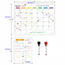 Magnetic Calendar For Fridge Monthly Weekly Planner Calendar Table Dry Erase Whiteboard With Pen Fridge Sticker Message Board