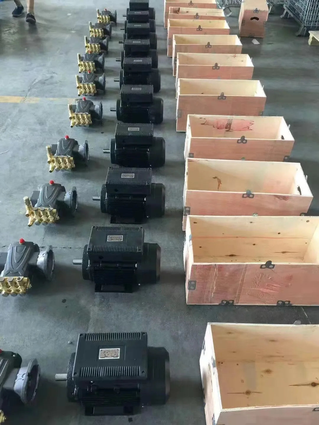 Cabezal de bomba para lavadora de autos de autoservicio, bomba de pistón de alta presión, unidad de bomba con motor de cobre de dos etapas (JZ1507-2P)
