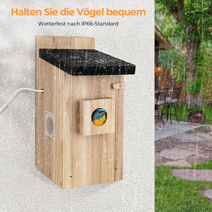 Real-time observation of nest construction 5 million pixel Outdoor Birdhouse camera DIY birdhouse nest box with camera