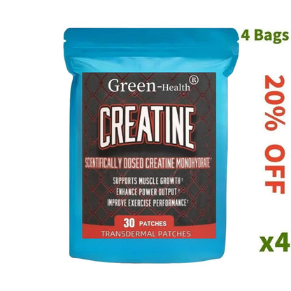30 Patches Creatine Monohydrate Transdermal Patches Support Lean Muscle Growth, Recovery & Performance