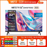 Metz QLED TV 32 "40" Inch Smart LED Television Google Tele HDR 10 Dolby Audio Bluetooth 5.1 EyeCare Tuner 2025 32MQF7030Z