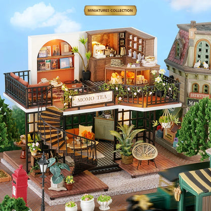Doll House Handmade 3D Puzzle Making Building Model Kit Production And Assembly Room Toys Wooden Crafts DollHouse Birthday Gifts