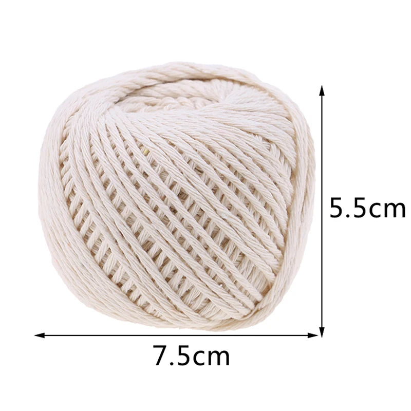 2mm de espessura açougueiros corda, feita de algodão, torção, para carne, salsicha, salsicha, corda, para churrasco, a 100 metros