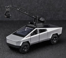 1:32 Toy Trucks for Boys Cybertruck Model Silver Pickup Truck Diecast Metal Toy Cars with Sound and Light for Kids Age 3 Year