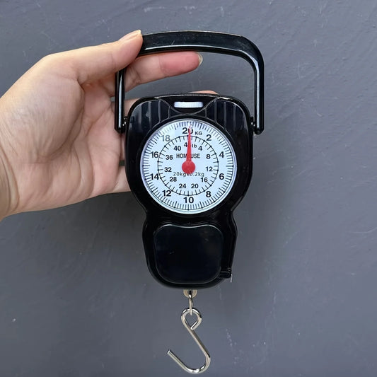 Portable Household 44.09LB Spring Scale –Battery-Free & Electric-Free! Ideal for Weighing Fish Luggage Get Accurate Measurements
