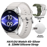 Smartwatch HAYLOU Watch 4S com GPS, tela AMOLED HD de 1,43", posicionamento GPS via 5 satélites e mais de 120 modos de treino – Relógio inteligente para esportes e fitness