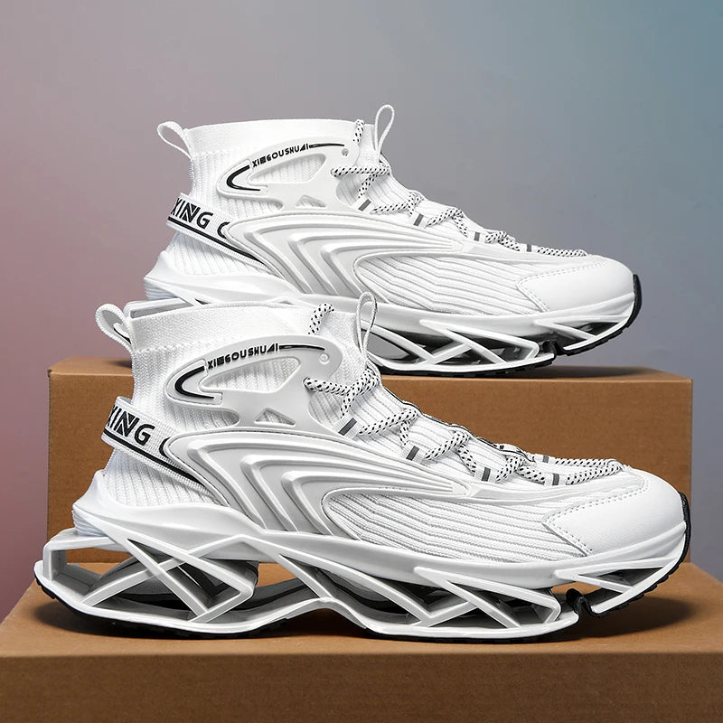 Mens Sneakers Flat Comfortable Fashion Tennis Sports Running Shock-absorbing Gym Male Casual Sports Shoes for Man