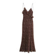 New Women's Clothing European And American Style Fashionable Simple Layered Decoration Polka Dot Sleeveless Suspender Dress