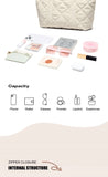 LEE Large Soft Puffer Bag Women Big Size College Students Laptop Book Quilted Tote Bag Lady Down-filled Shopping School Bags