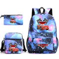 3pcs Disney Pixar Cars Lightning McQueen Students Backpacks Schoolbags Pencil Case Shoulder Bags Boys Girls School Bags Sets