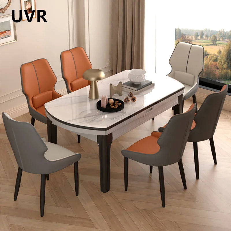 UVR Creative Dining Chair Living Room Kitchen Backrest Stool Modern Simple Cafe Chair Household Hotel Restaurant Chair Furniture
