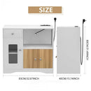 Gabinetes de cocina europeos, mueble de comedor de madera de gran capacidad, almacenamiento de vajilla a prueba de polvo, 83x40x80cm, muebles de cocina para el hogar