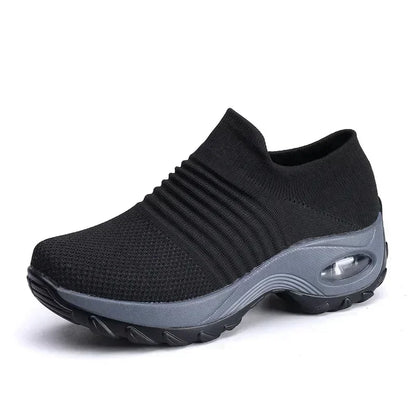 Zapatillas ortopédicas versátiles para mujer, zapatos de plataforma informales, antideslizantes y resistentes al desgaste.