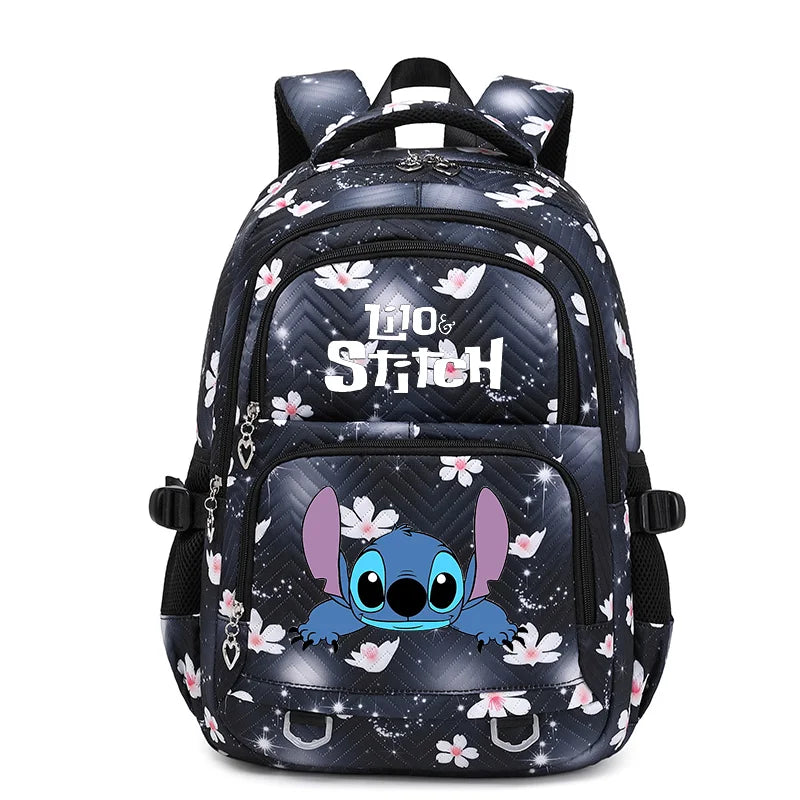 Mochila impermeable Disney Lilo Stitch para mujer, bolso de viaje para mujer, mochila escolar para adolescentes, mochila para libros