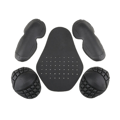 Protectores de forro para chaqueta de motocicleta, hombreras, coderas y espalda, color negro, para motocross, carreras, esquí, patinaje sobre hielo, ciclismo 