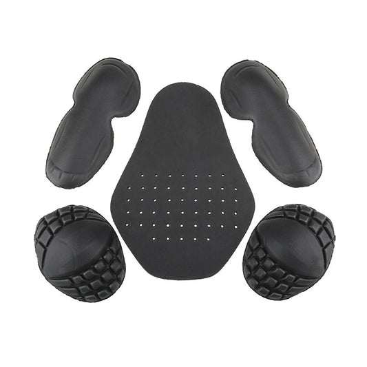 Protetores de forro de jaqueta de motocicleta, almofada de ombro, cotovelo, costas, armadura preta para motocross, corrida, esqui, patinação no gelo, bicicleta, ciclismo