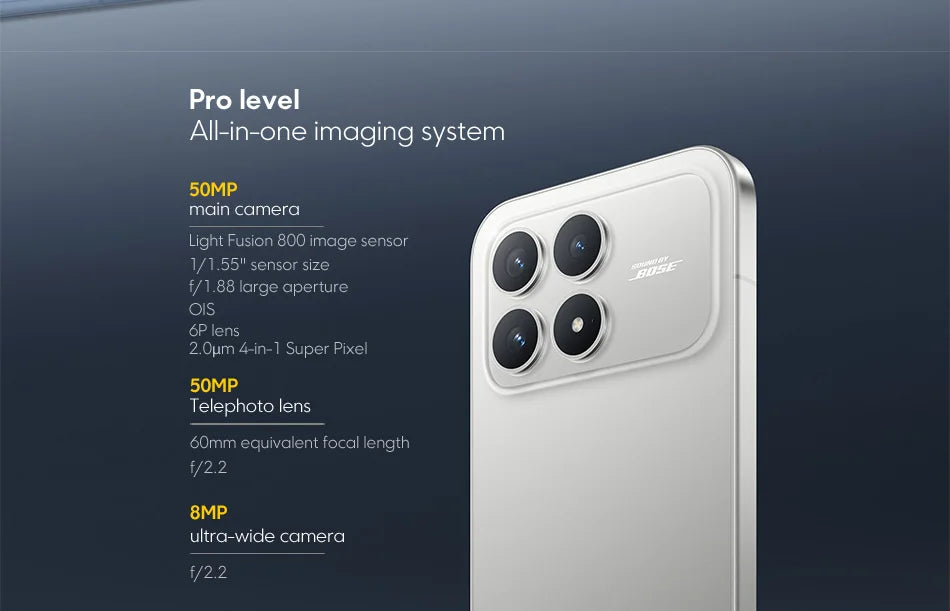【World Premiere】POCO F8 Pro 5G Global Version Smartphone Snapdragon® 8 Elite 6.59" 120Hz HyperRGB AMOLED Display 6210mAh NFC