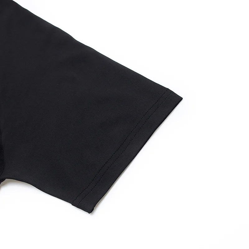 Camiseta deportiva de verano de secado rápido para hombre, camiseta de compresión de manga corta de segunda piel para gimnasio, entrenamiento, fitness, correr, ropa para hombre