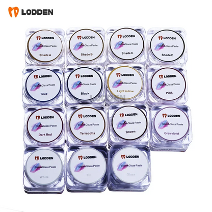 Dental Glaze Paste Diluent Liquid Refreshing Liquid Stain and Glazing Paste Kits for Zirconia Dental Lab Cad Cam Material Lodden