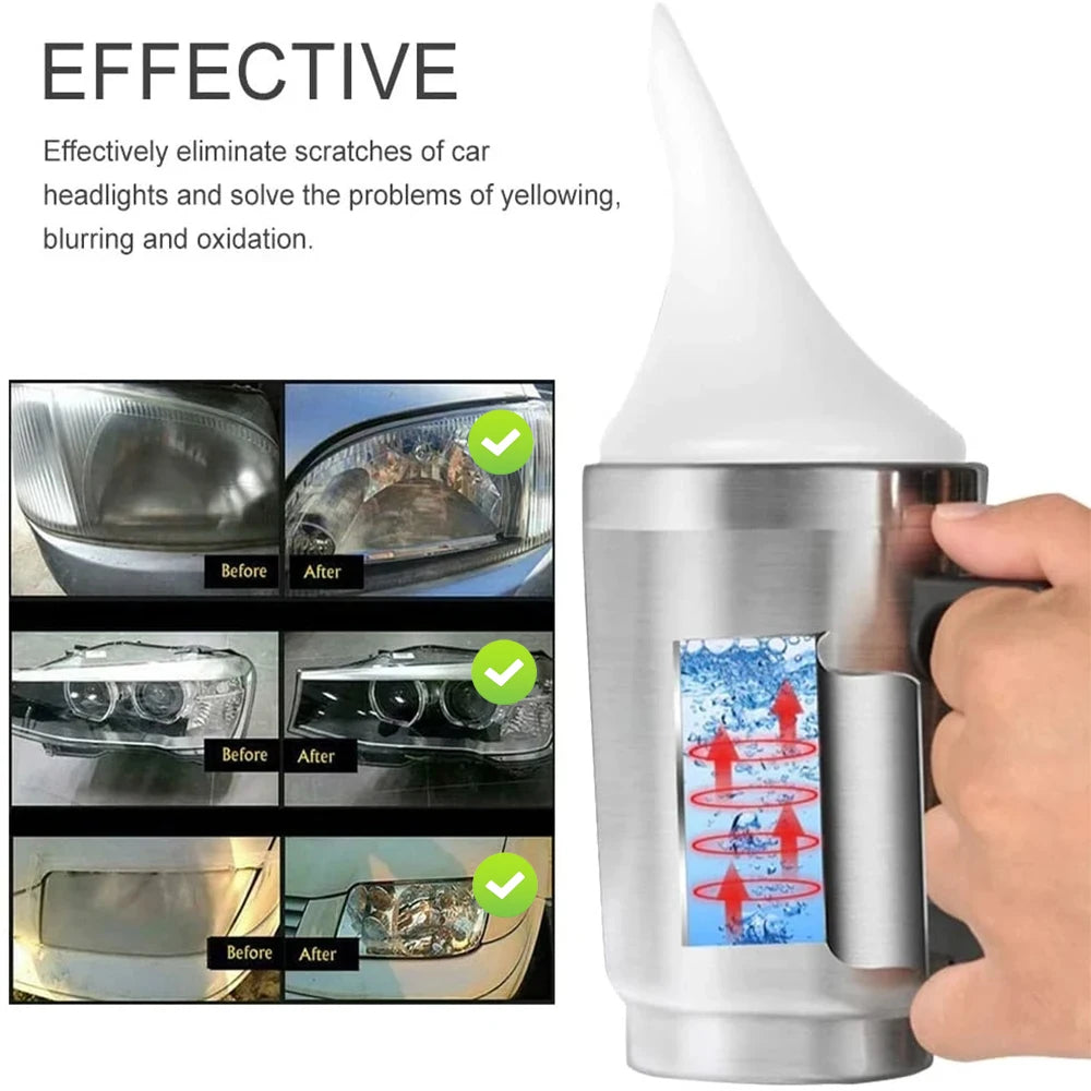 Kit de polimento de farol de carro, 100ml/50ml, restauração de farol, polímero líquido, reparo de renovação, kit limpo, ferramenta de automóvel
