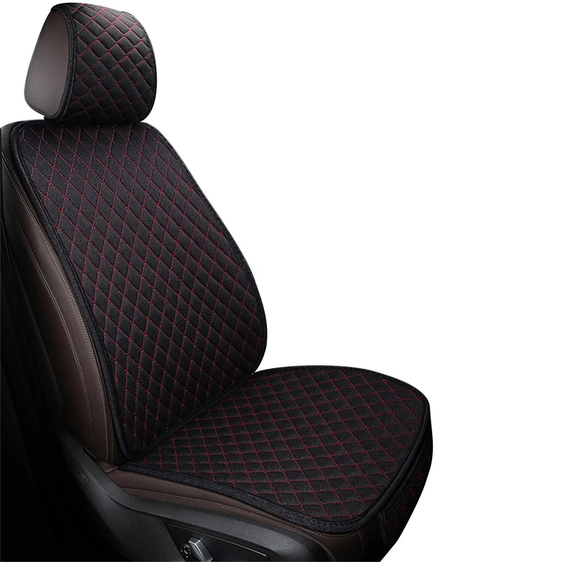 Universal Flax Car Seat Cover Front Rear Cushion Comfortable Breathable Protector Mat Four Season Pad Auto Interior Accessories