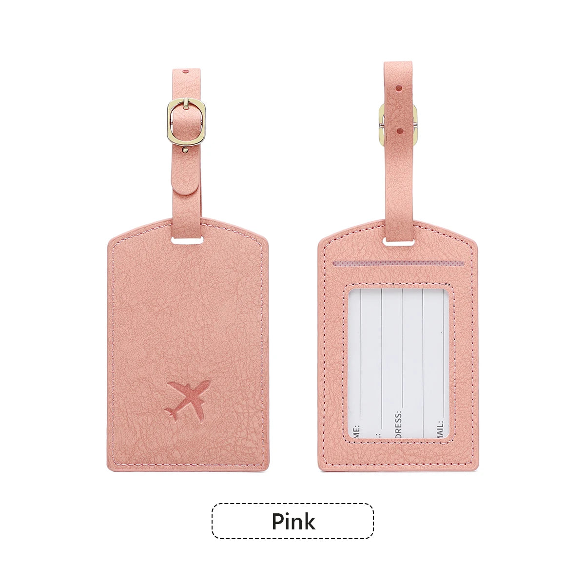 Fashionable new PU luggage tag, boarding pass for overseas travel, luggage tag, anti-loss name card, luggage tag