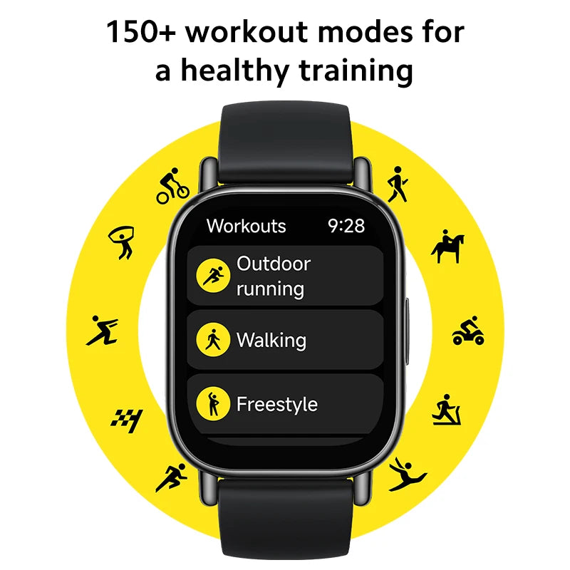 Global Version Xiaomi Redmi Watch 5 Lite 1.96" AMOLED up to 18 days battery built-in GNSS 150+ modes smart watch Bluetooth® call