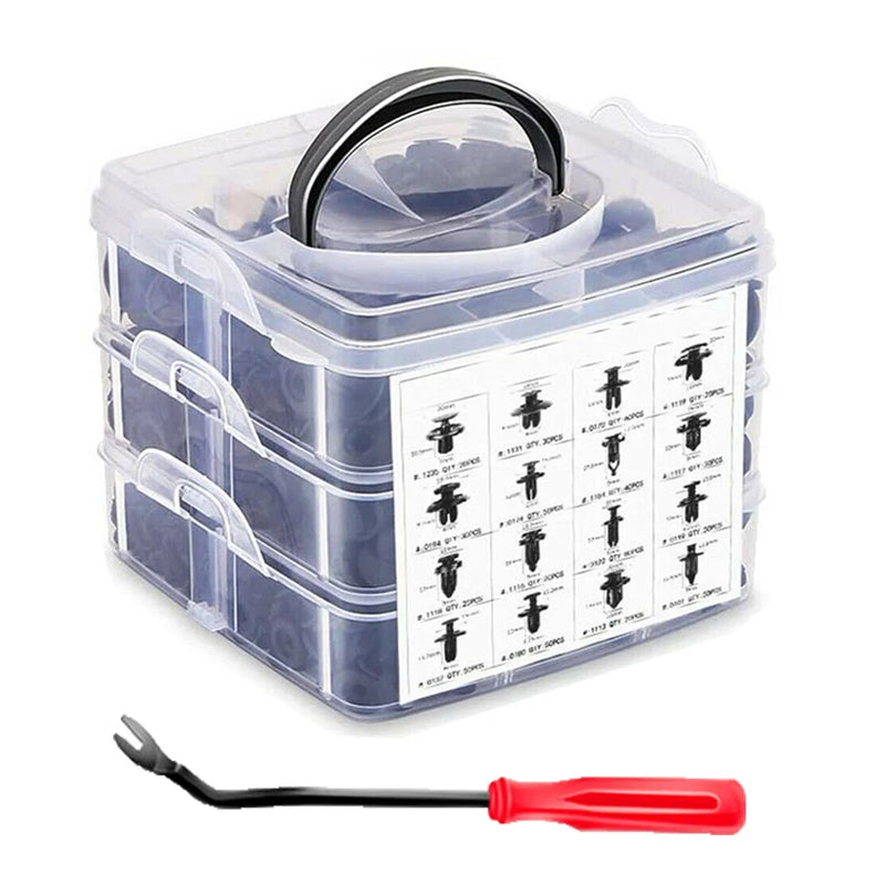 Mixed Size Car Plastic Retainer Clips Automobile Fender Push Pin Rivet Door Trim Panel Retainer Automobile BumperFasteners Tool