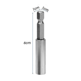 10/1pcs Magnetic Screwdriver Extension Hex Shank Extended Connecting Rod Carbon Steel Screwdriver Bit Holder Power Tools