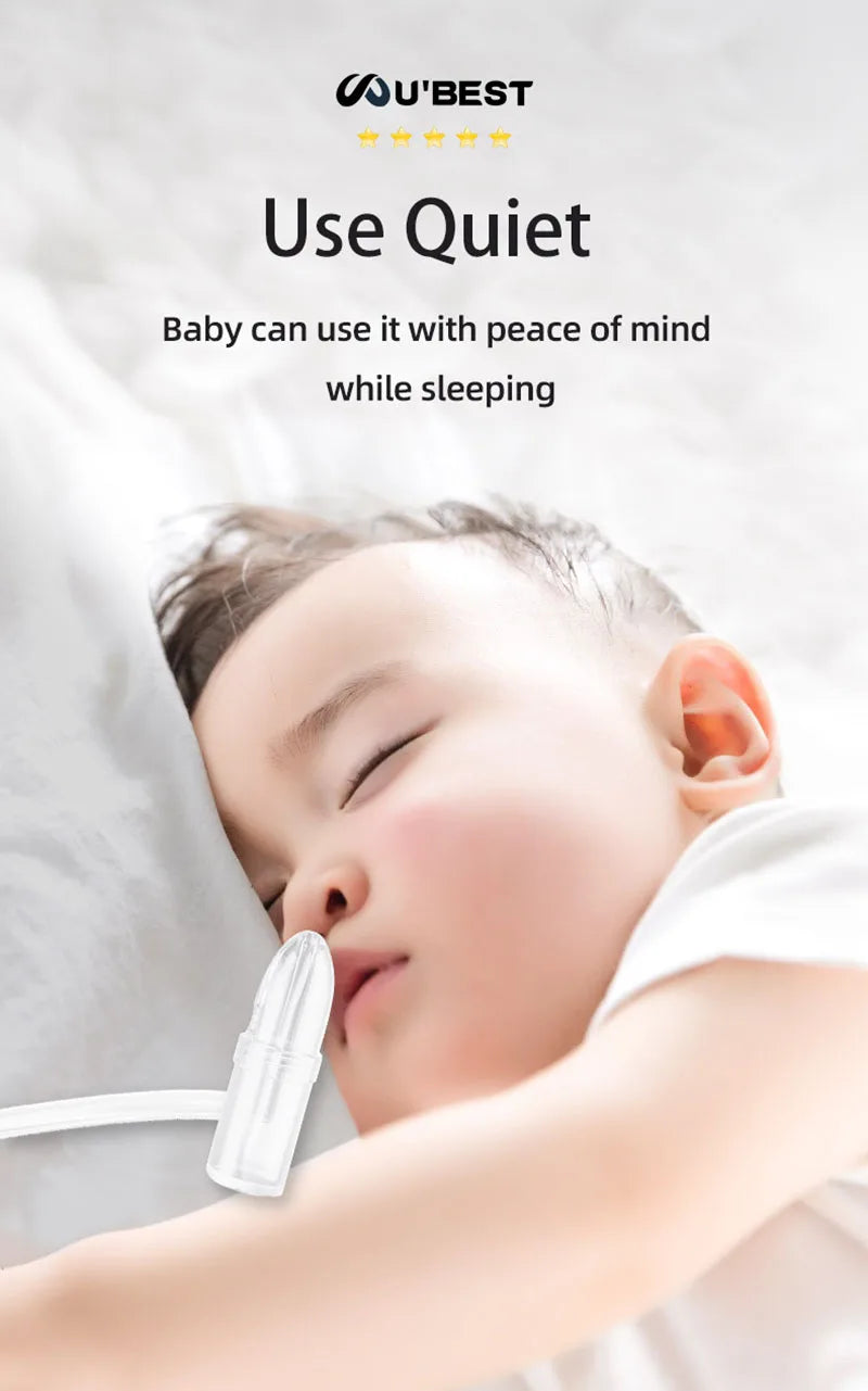 New Fashion Baby Nasal Aspirator Powerful Hand Pump and Non-invasive Nose Tip Hygienic & Comfortable Nose Suction for Baby