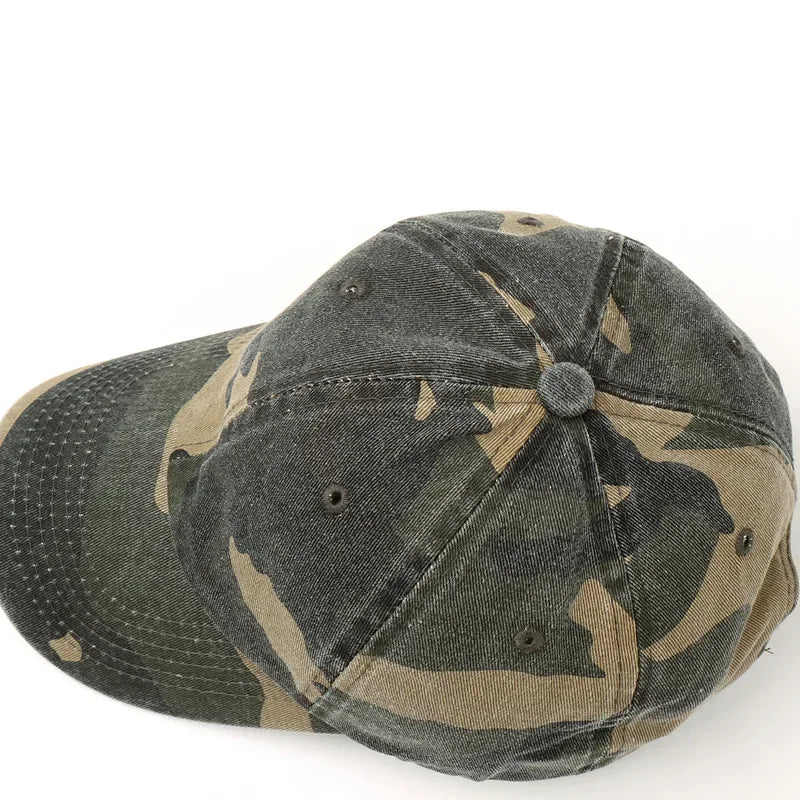 Japanese Style Street Tide Brand Soft Top Camouflage Baseball Cap Female Face Little Wild Peaked Chapéu Da Nike Cap