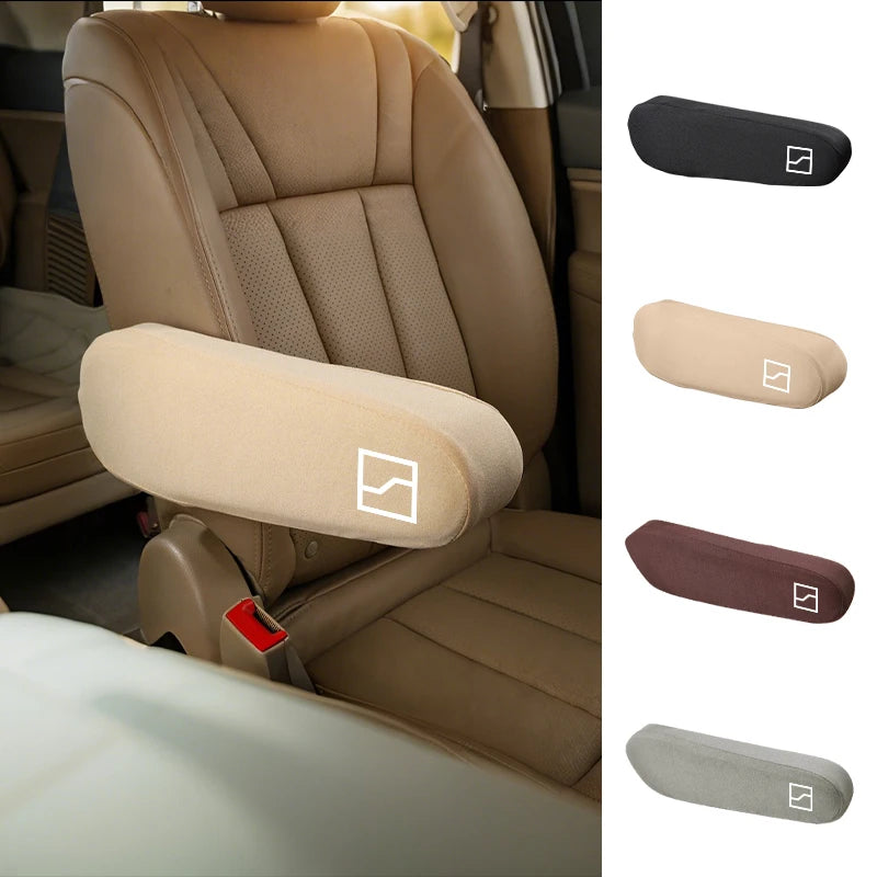 Car Seat Armrest Protector Cover Fabric Elbow Support Case Accessories For Zeekr X 001 009 2022 2023 2024 EV 2021-2023 Krypton