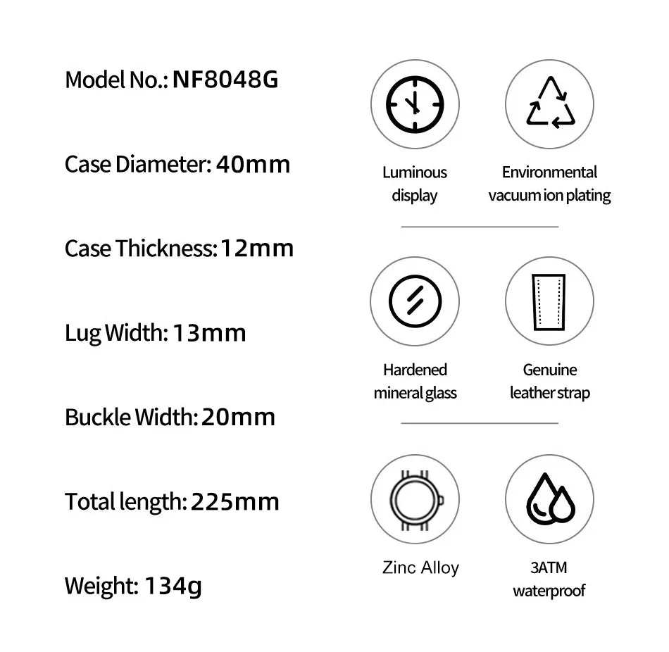 NAVIFORCE Men Casual Sport Quartz Calendar Wrist Watch for Men Business Steel Strap Waterproof Male Clock Relogio Masculino