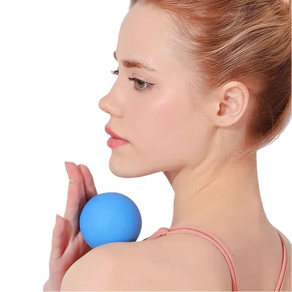 Pelota de fascia de TPE de 6 cm para relajación muscular profunda, ejercicio, fitness, yoga, masaje, puntos gatillo, alivio del dolor y el estrés. 