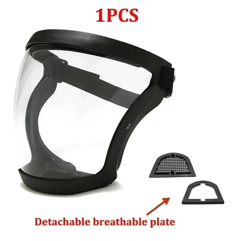 Protector facial transparente, mascarilla de protección laboral, pantalla protectora, accesorios de cocina, aparatos electrónicos 