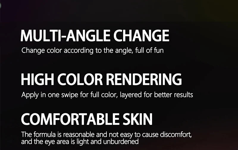 Chrome Shifting Pigments Chameleon Liquid Eyeshadow Shiny Long Lasting Multichrome High Eyeshadow Liquid Eye Makeup Art Cosmetic
