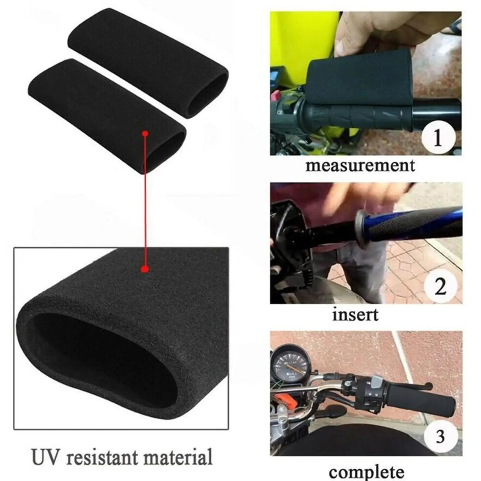 Foam Motorcycle Handle Grip Cover For R1200gs R1250gs Gs R 1200 1250 Gs F650gs Slip On Anti-slip Handlebar Co D3w5
