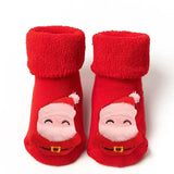 Calcetines de algodón antideslizantes para bebé, calcetines navideños para recién nacidos, bebés, niños pequeños, niñas y niños. 