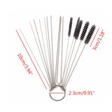 Carburetor Cleaning Tool Carbon Dirt Jet Remover Brushes Needles for Car Motorcycle Moped Scooter ATV Carb Jets Wire Cleaner Kits