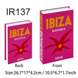 Travel Series Fake Book Decoration Coffee Table Living Room Fashion Fake Book Storage Box Decor Model Room IBIZA CAPRI