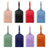 High Quality PU Leather Luggage Tags Anti Loss Durable Suitcase Address Label Creative Baggage Boarding Bag Tag Women