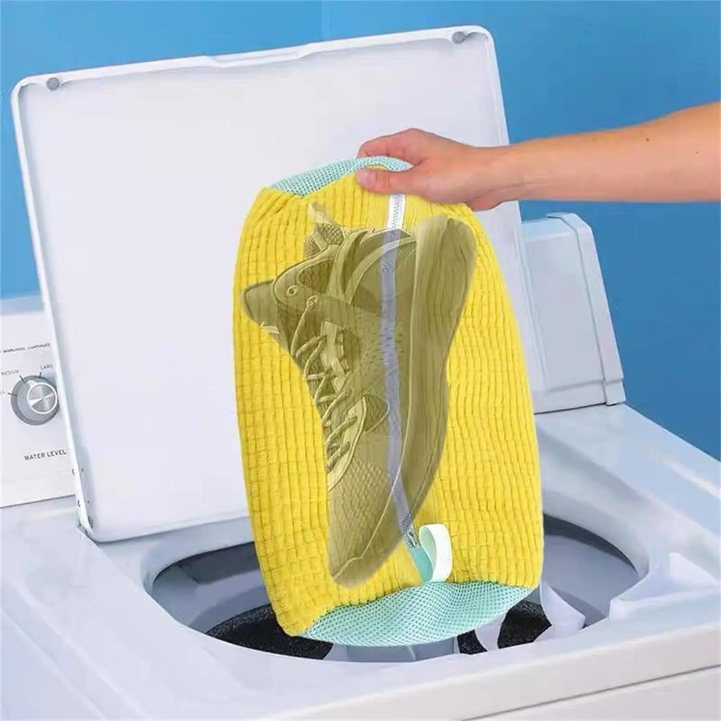 Saco De Lavanderia Líquido Acolchoado Para Máquina De Lavar Roupa, Protetor De Sapatos Domésticos, Saco De Lavanderia Amigável, Sacos De Secagem, 1 Pc, 2Pcs
