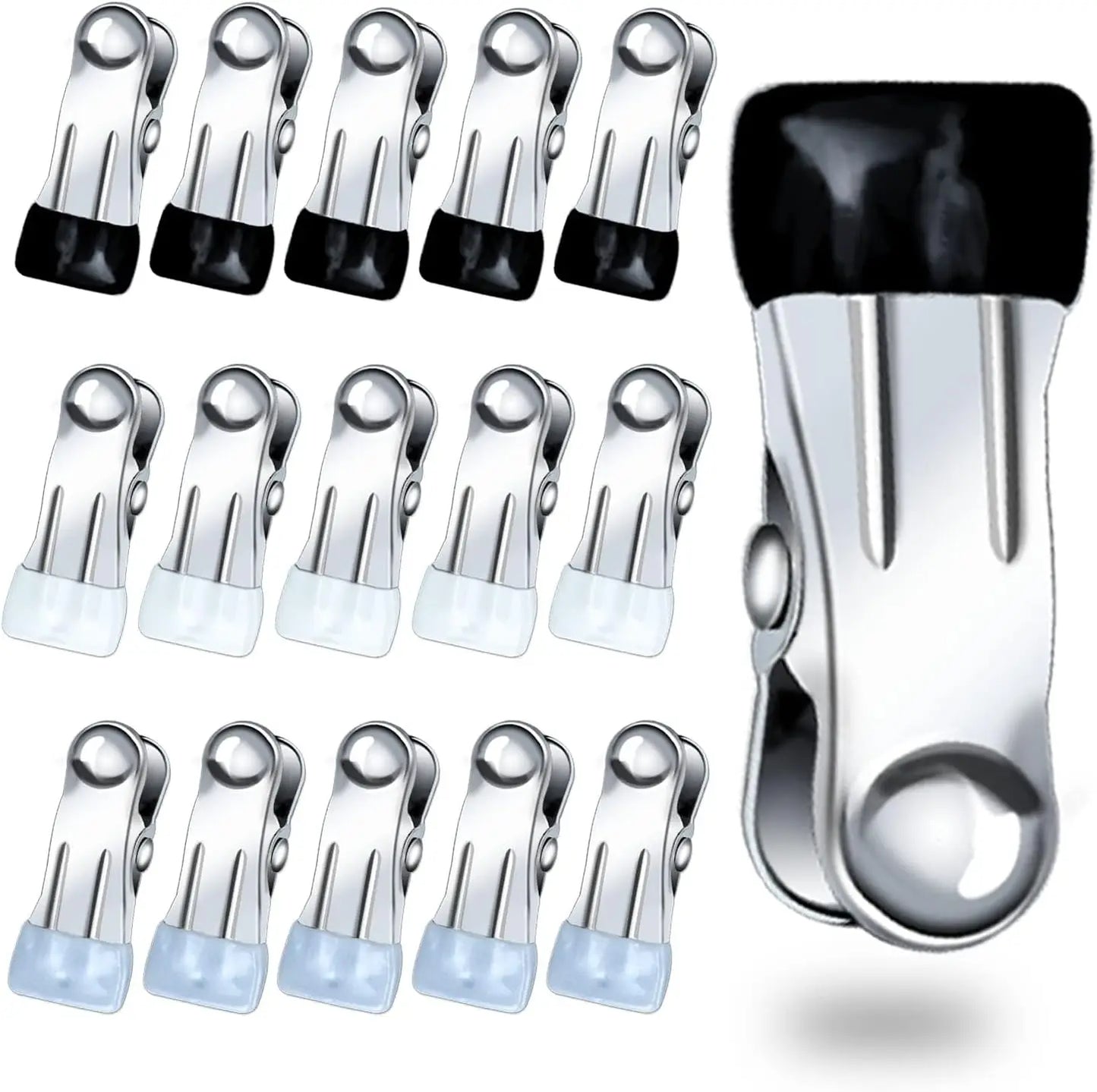 Pinzas resistentes para colgar ropa, pinzas resistentes de acero inoxidable para manualidades, toallas de playa, calcetines de cocina, telas