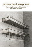 Aluminum Kitchen Shelf Wall Mounted Spice Organizer Rust and Moisture Resistant Bathroom Toiletries Storage Racks