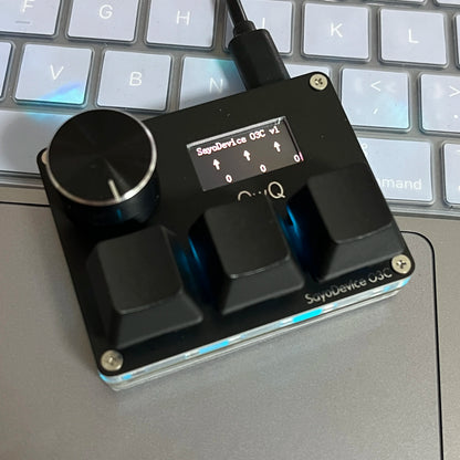 O3C SayoDevice OSU O3C Rapid Trigger Hall Switches Magnetic Pink Switches Keyboard With Knob Screen Copy Paste Shotcut