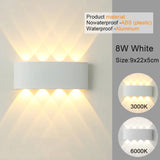 Apliques de pared LED modernos para interiores y exteriores, luces blancas de montaje en pared para sala de estar, pasillo, dormitorio, decoración
